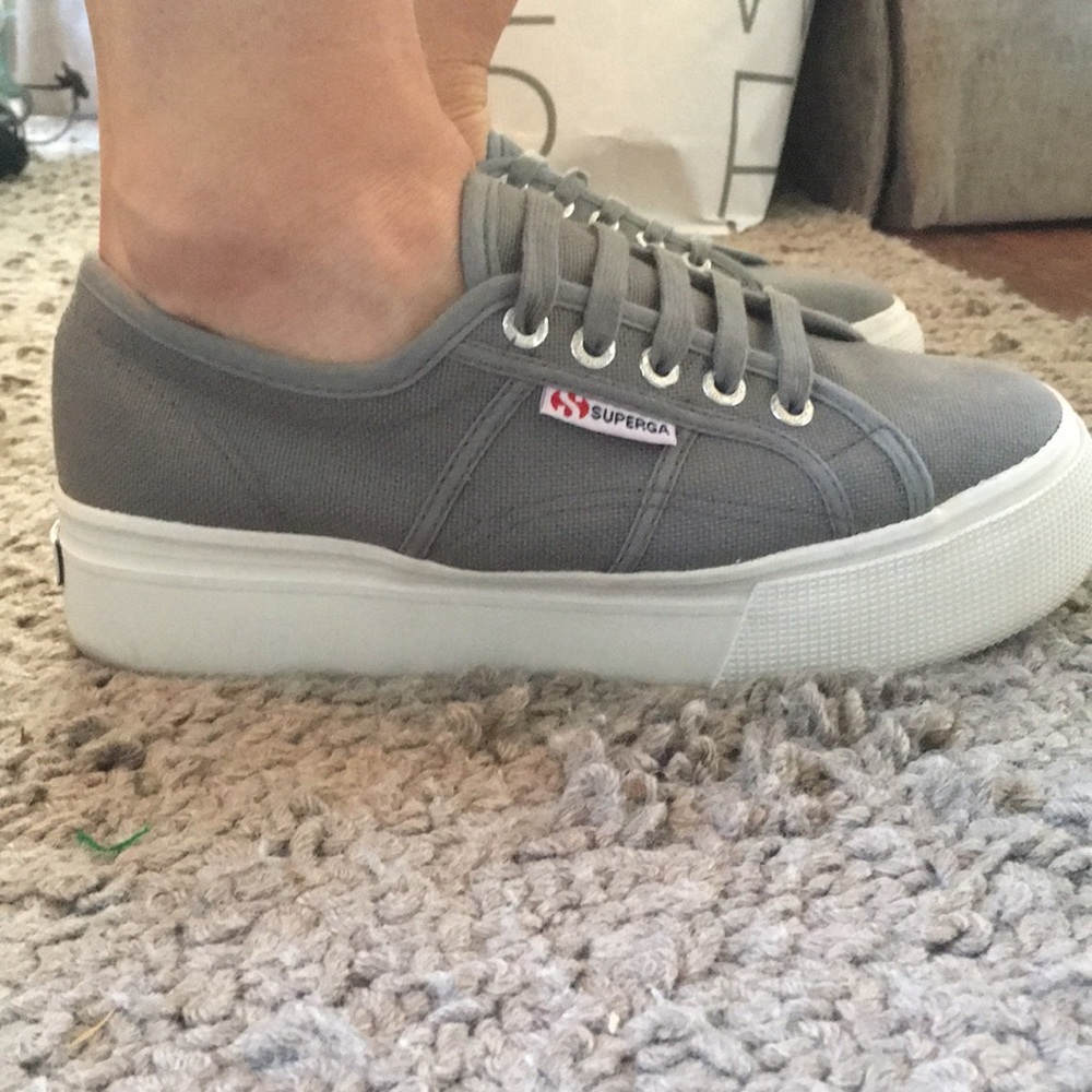Superga platform tennis shoes